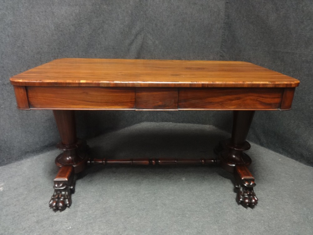 William 4th Rosewood Library Desk View II