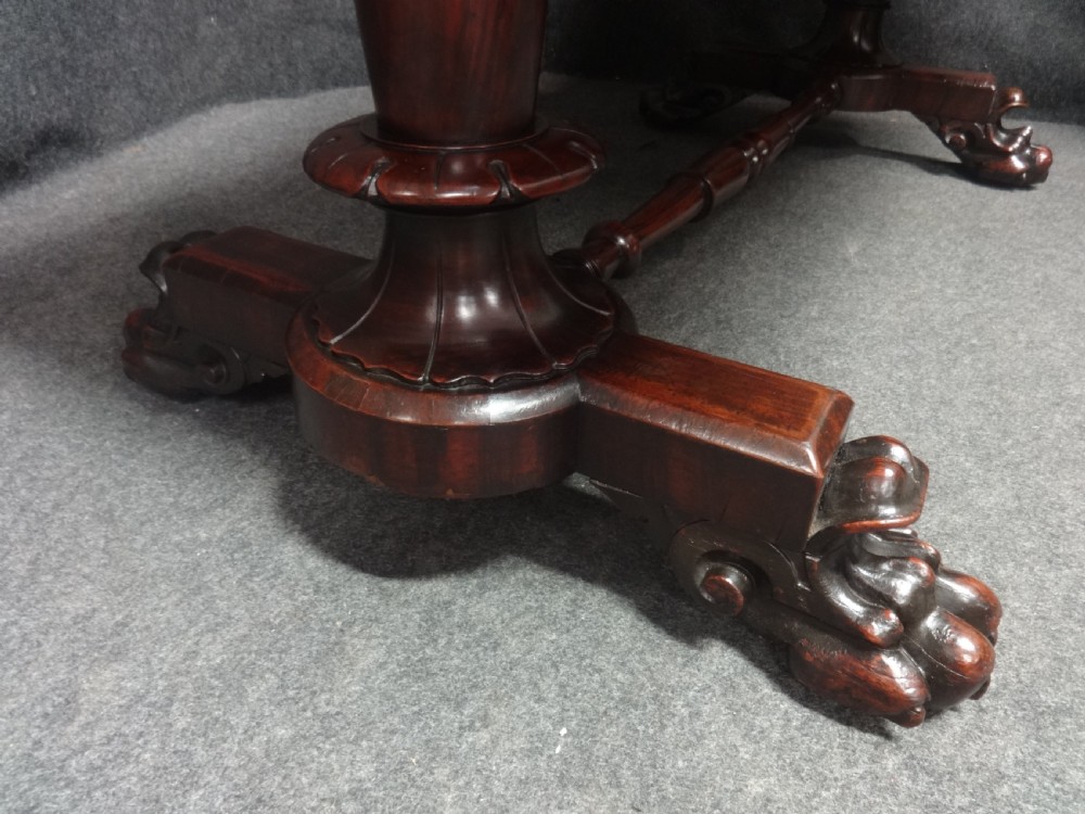 William 4th Rosewood Library Desk View VIII