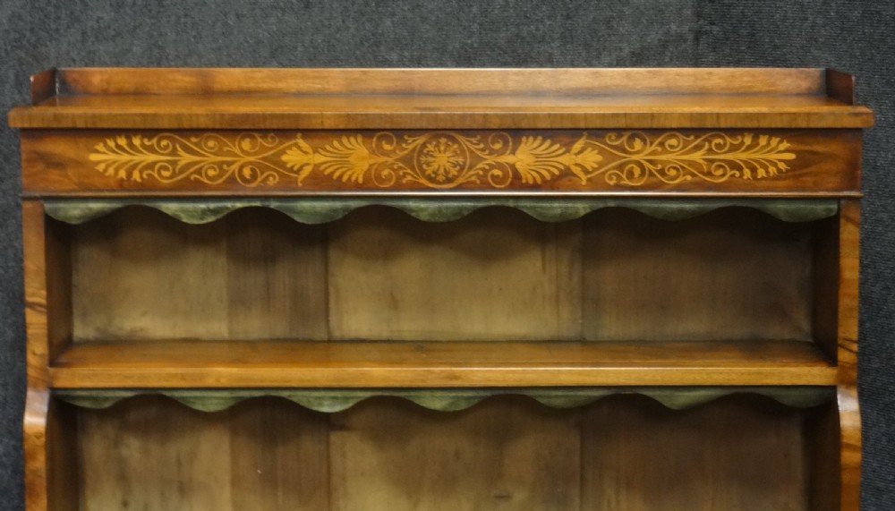 Victorian Walnut Waterfall Bookcase View III