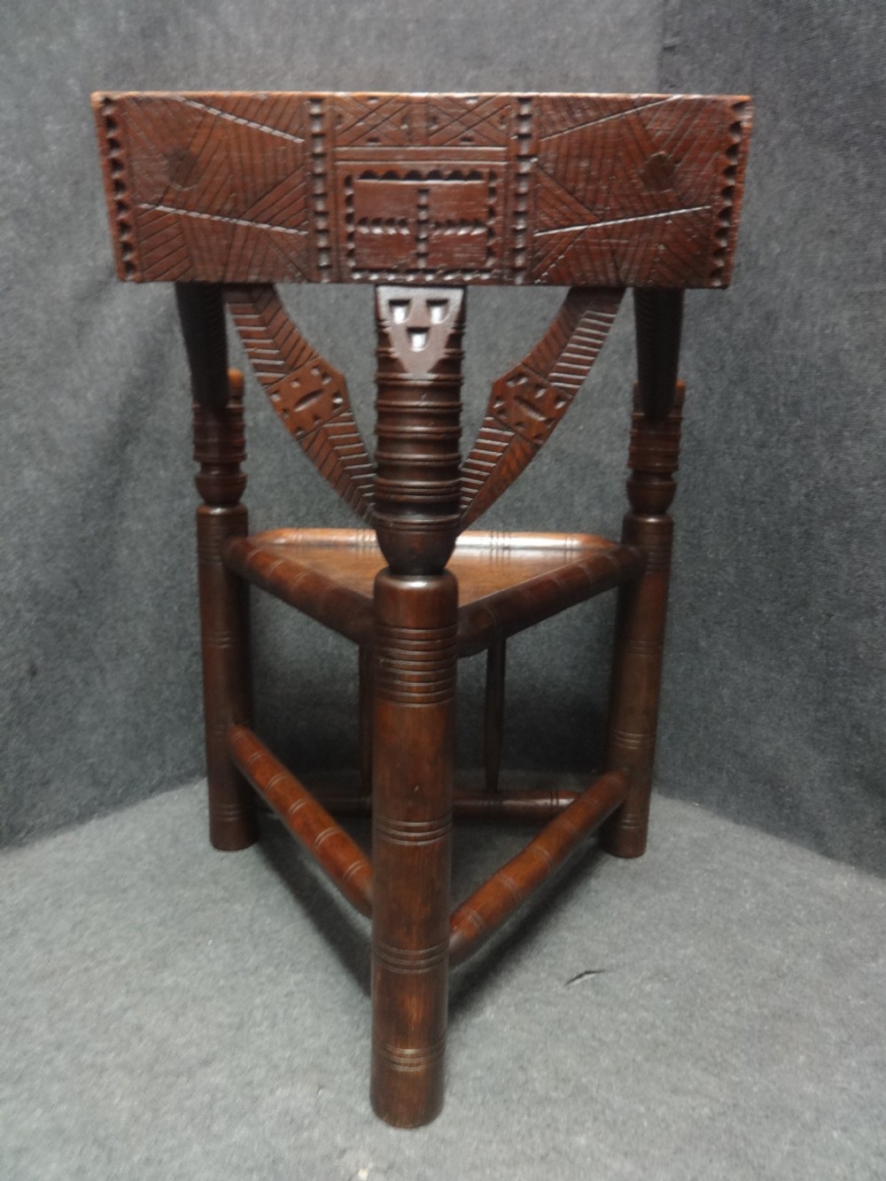 Pair Oak Turners  Chairs View VI