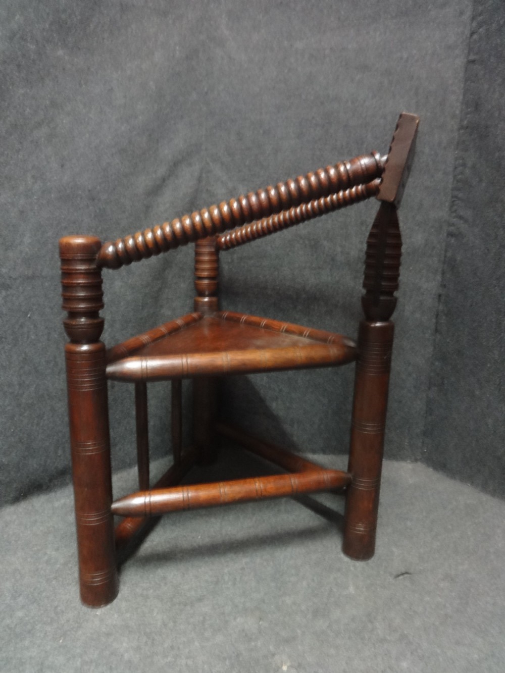 Pair Oak Turners  Chairs View VII