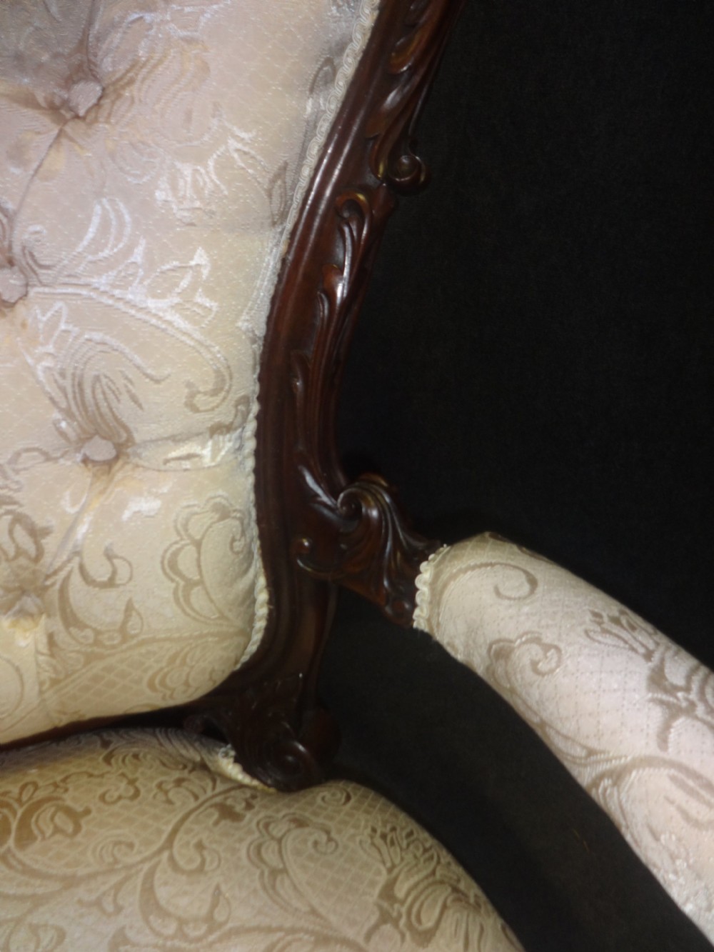 Outstanding Mahogany Framed Armchair View III