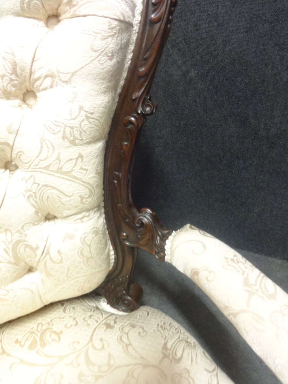 Outstanding Mahogany Framed Armchair View IV