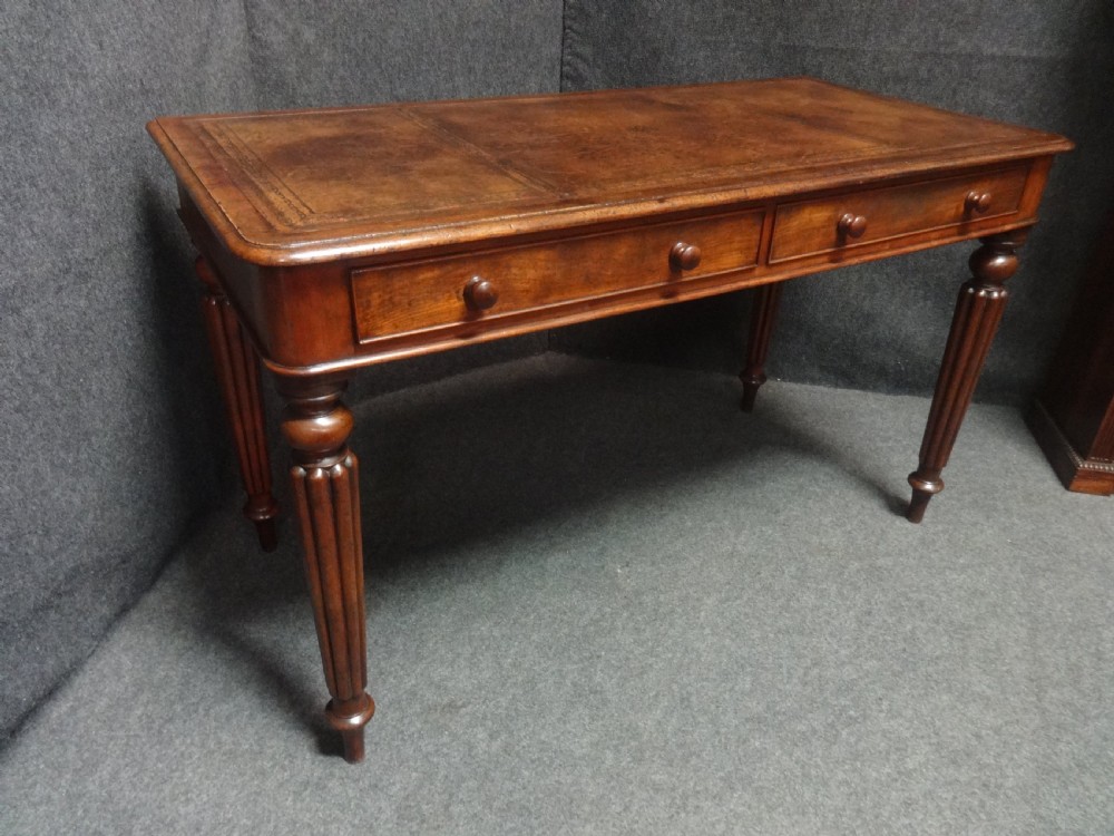 Victorian Mahogany Gillows Two Drawer Writing Desk View III