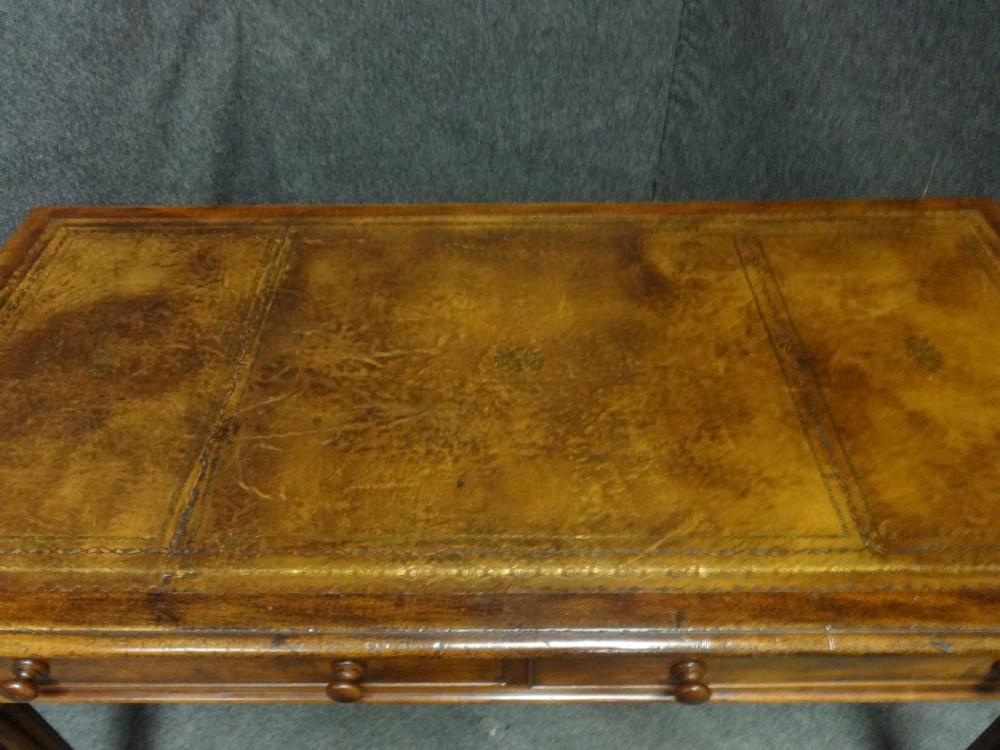 Victorian Mahogany Gillows Two Drawer Writing Desk View V