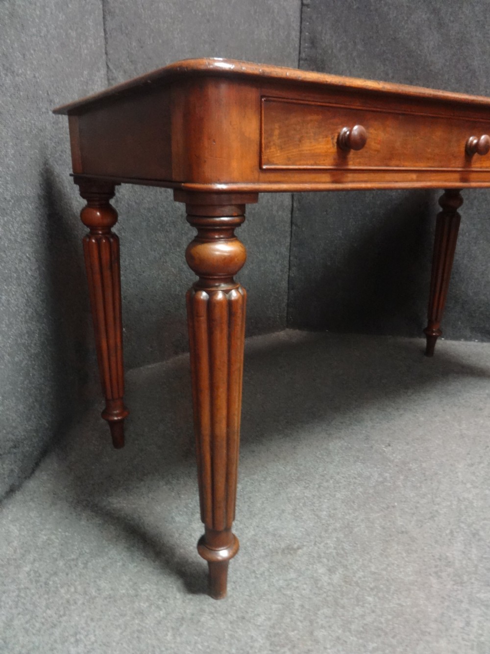 Victorian Mahogany Gillows Two Drawer Writing Desk View VI