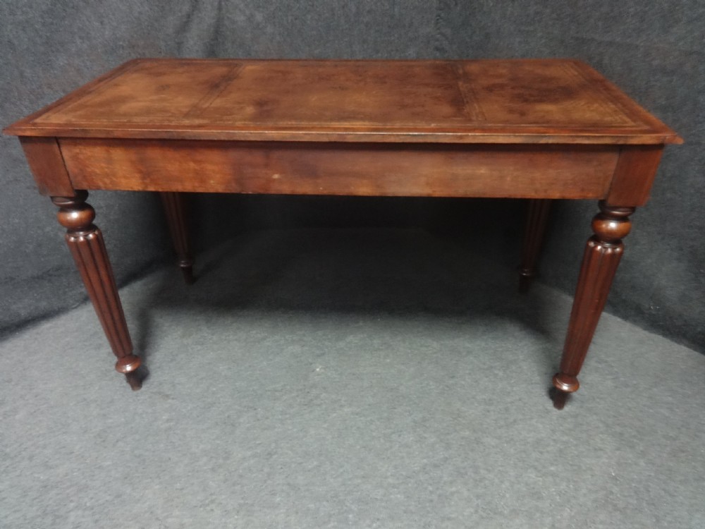 Victorian Mahogany Gillows Two Drawer Writing Desk View VIII