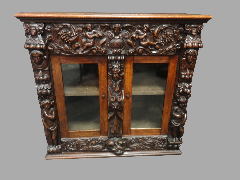 North Italian 17th Century Carved cabinet