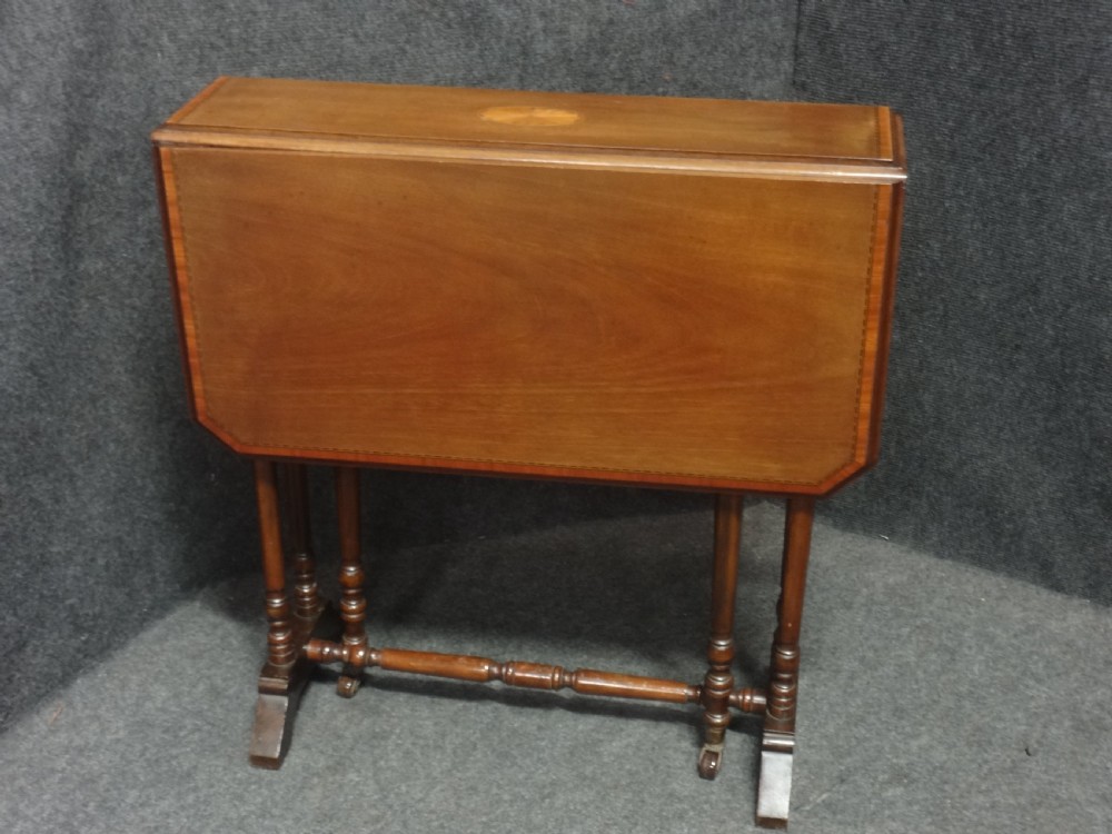 Edwardian Inlaid Dropleaf Sutherland Table View II