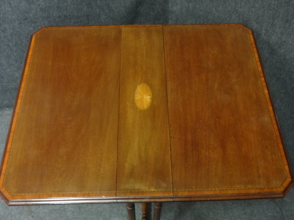 Edwardian Inlaid Dropleaf Sutherland Table View III
