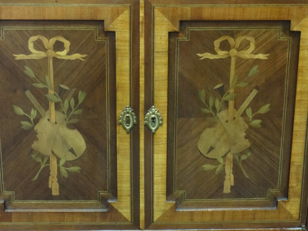 French Tulipwood Inlaid Side cabinet View II