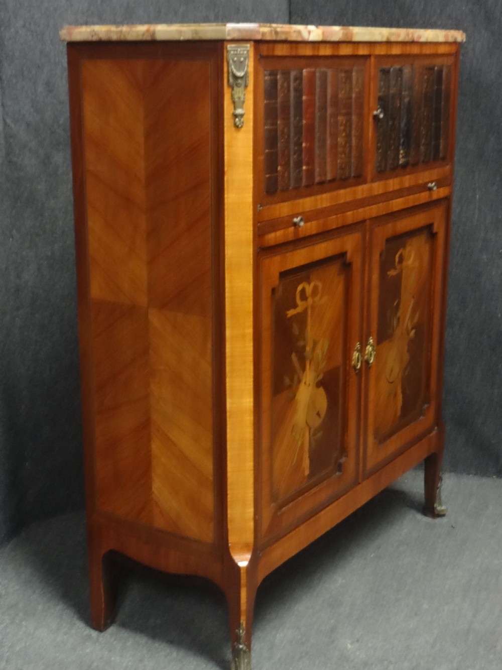 French Tulipwood Inlaid Side cabinet View VI