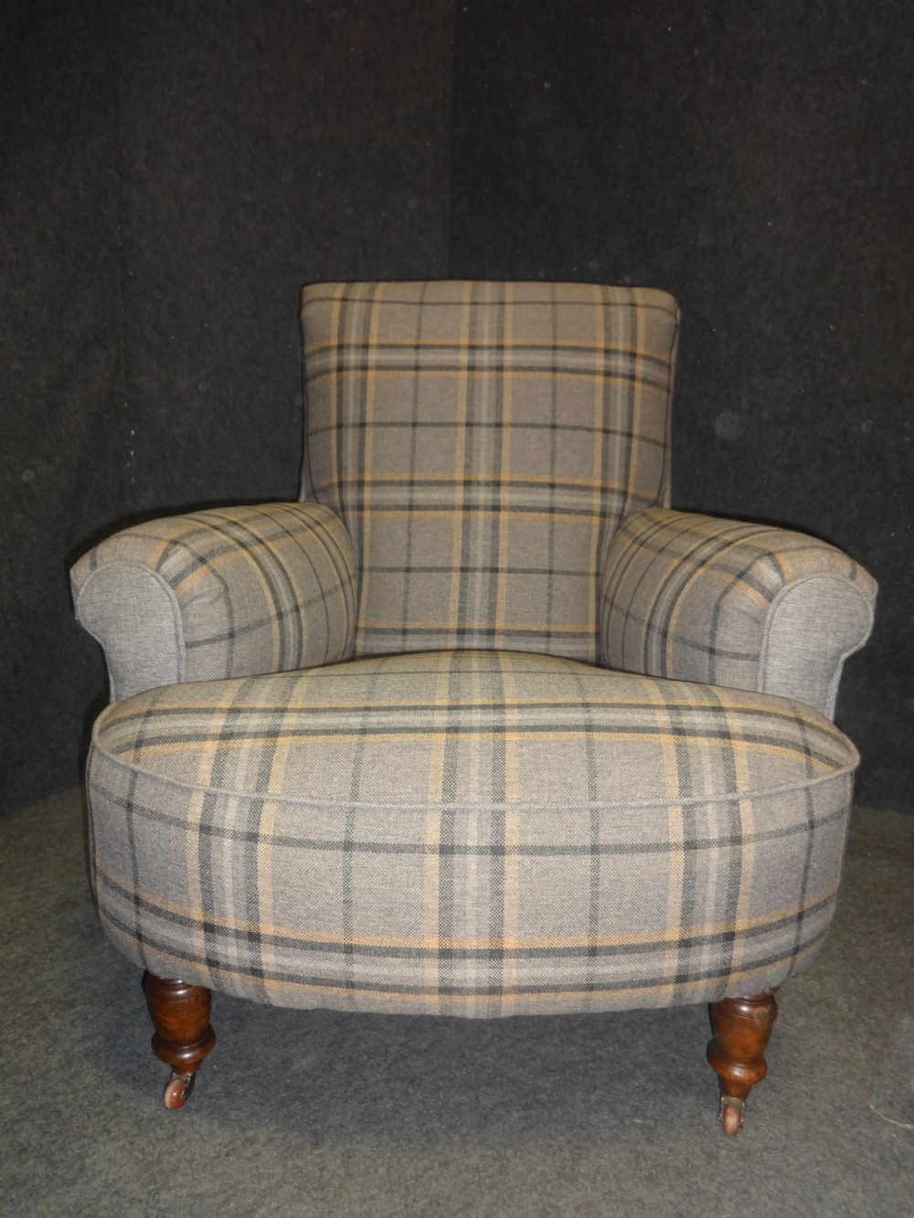 Pair Victorian Walnut Armchairs View II