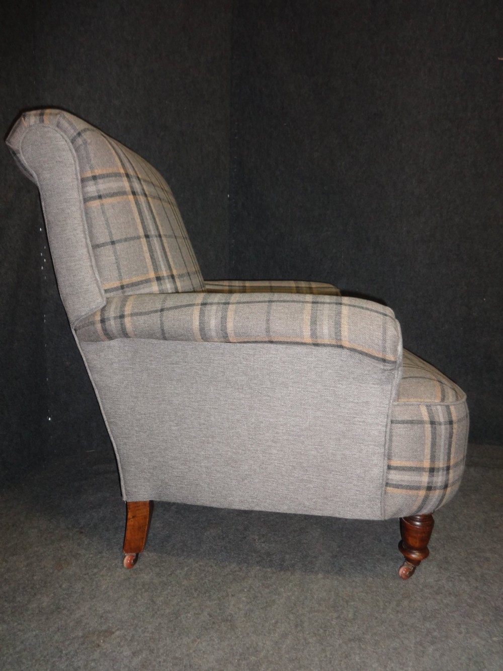 Pair Victorian Walnut Armchairs View IV