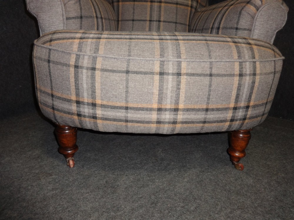 Pair Victorian Walnut Armchairs View VI