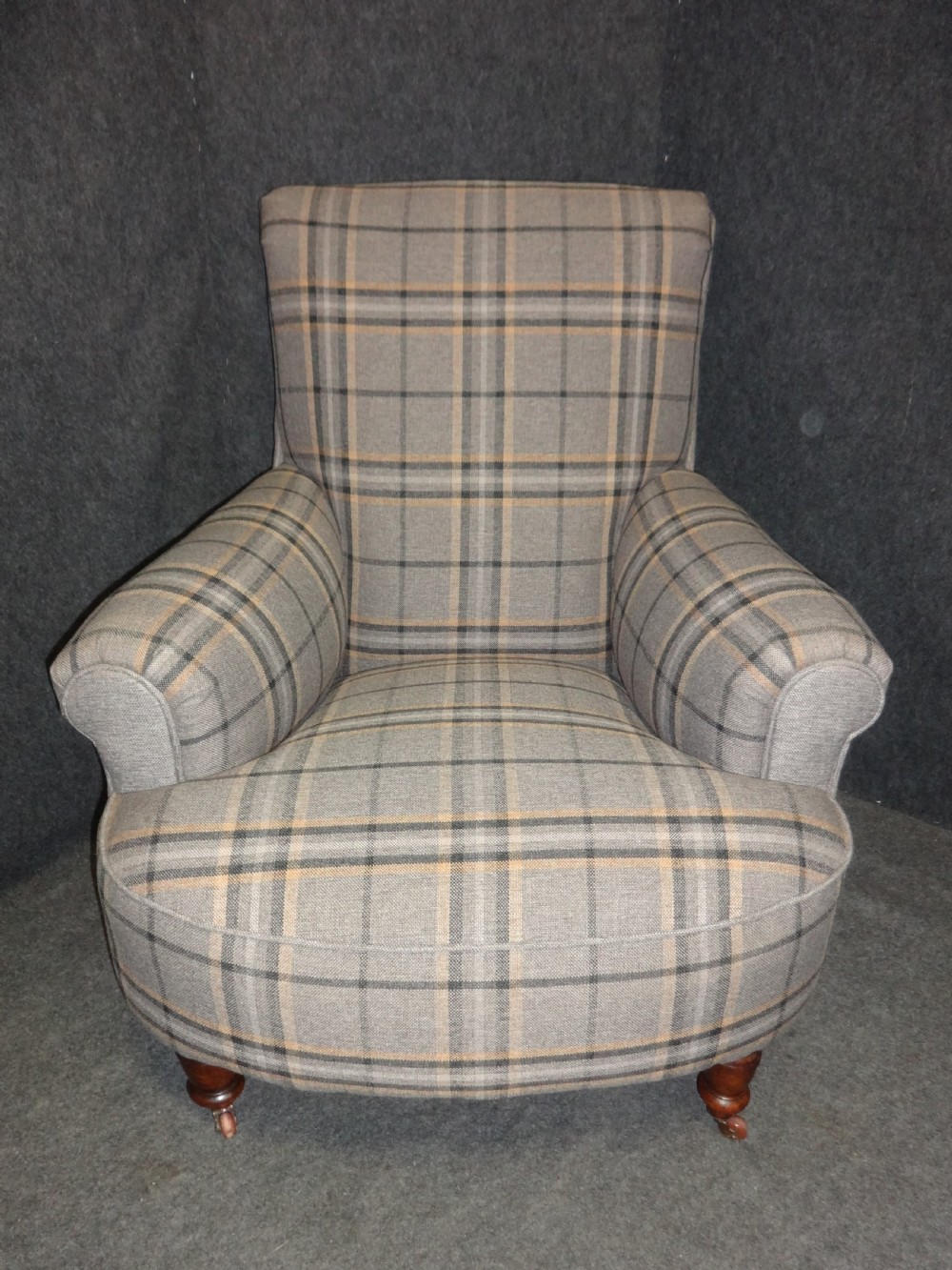 Pair Victorian Walnut Armchairs View VII