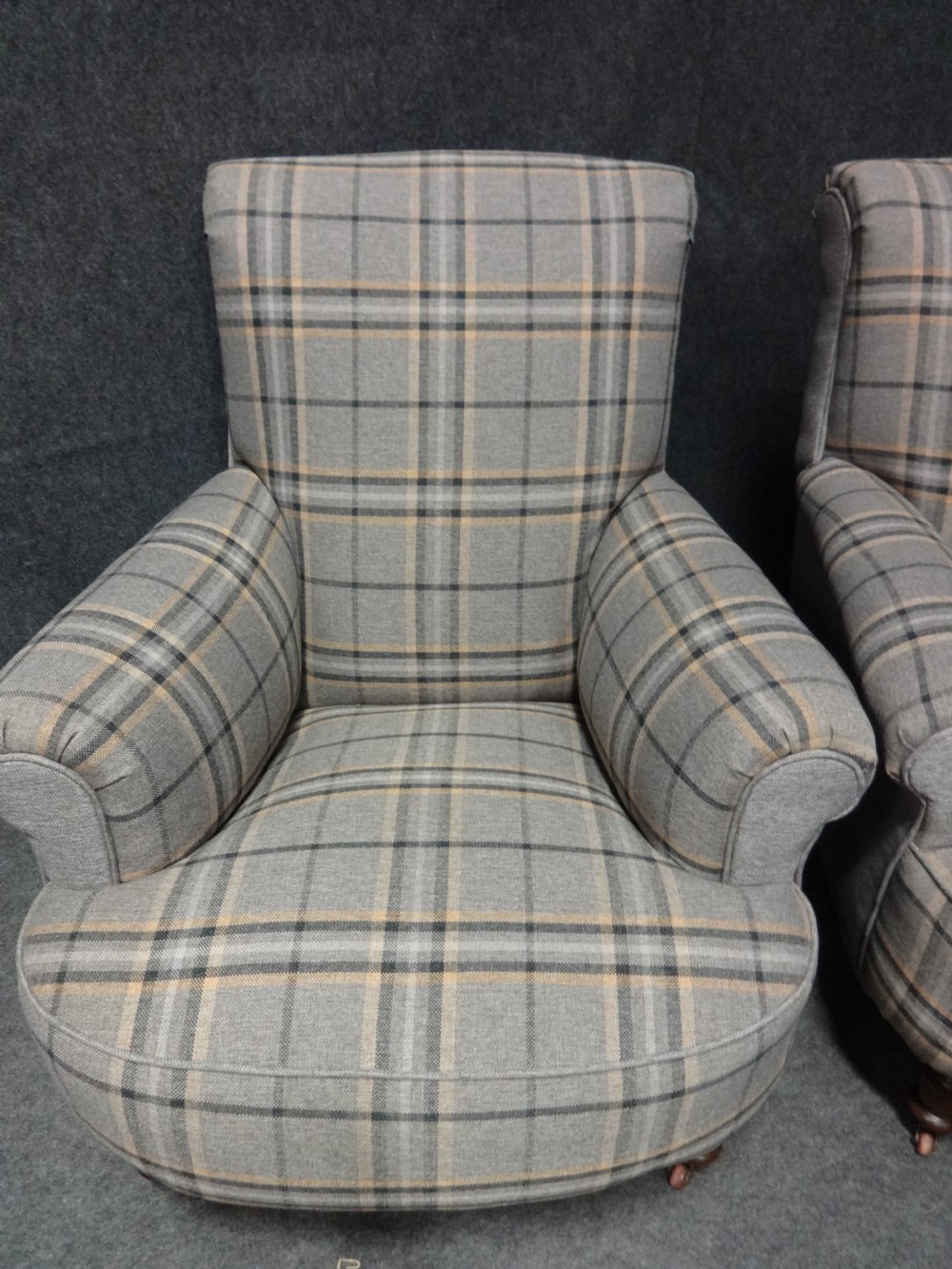 Pair Victorian Walnut Armchairs View XIII
