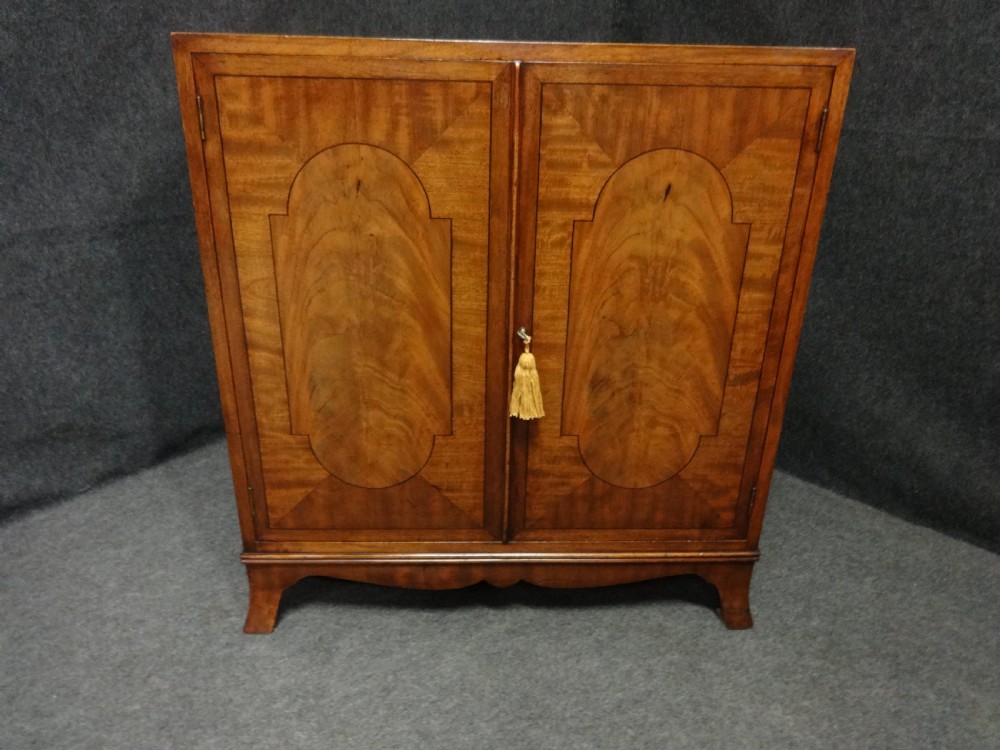 Superb Mahogany Inlaid Side Cabinet by 'Gill & Reigate London' View II