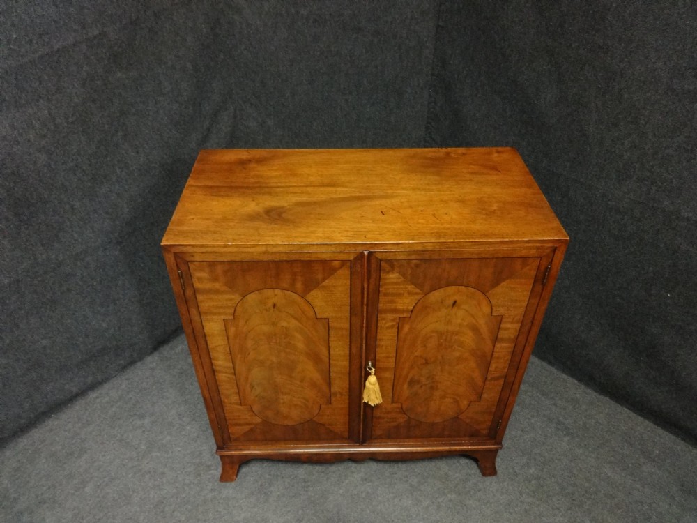 Superb Mahogany Inlaid Side Cabinet by 'Gill & Reigate London' View III