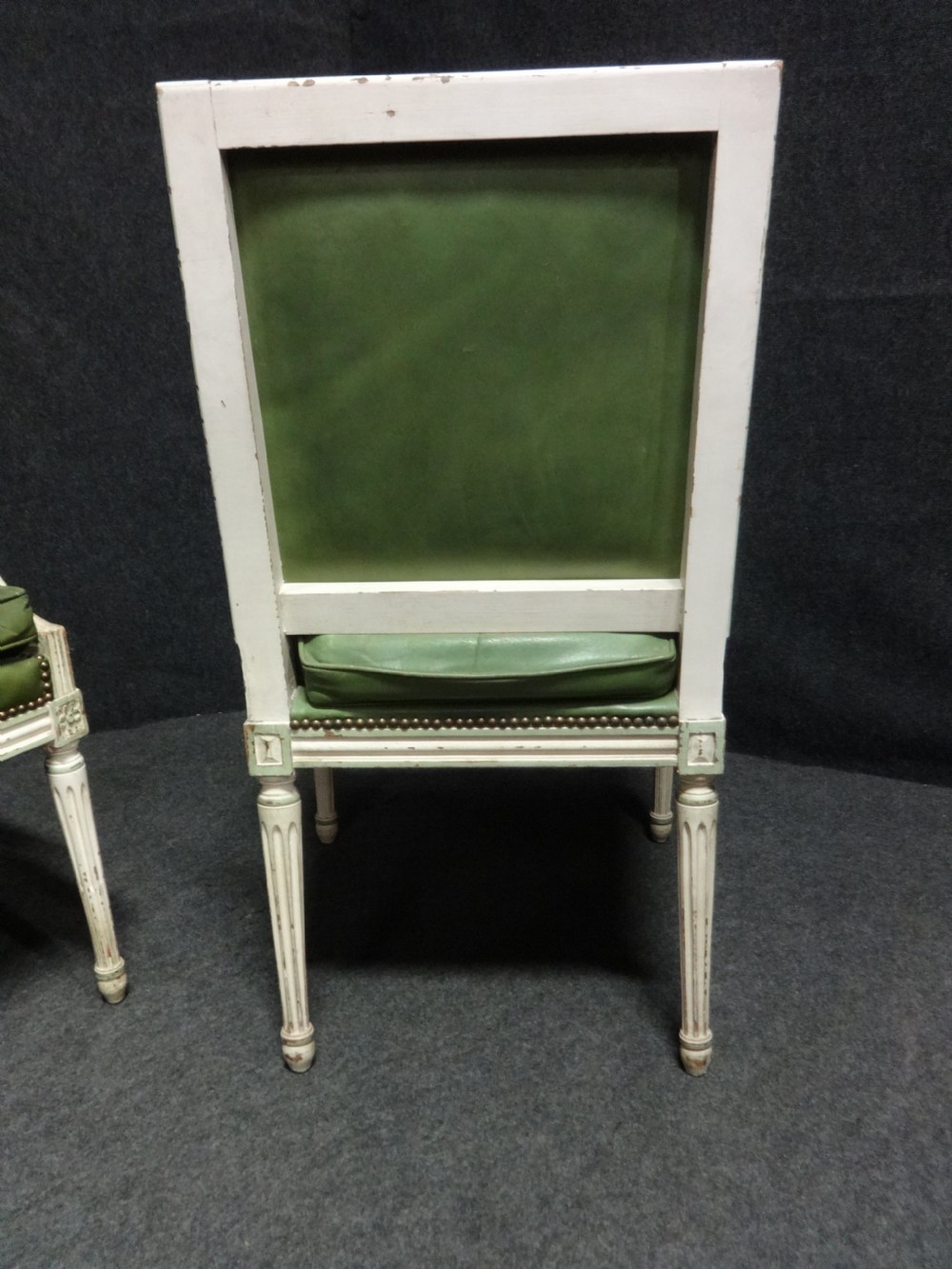Superb Pair of Original French C19th Leather Chairs View VII