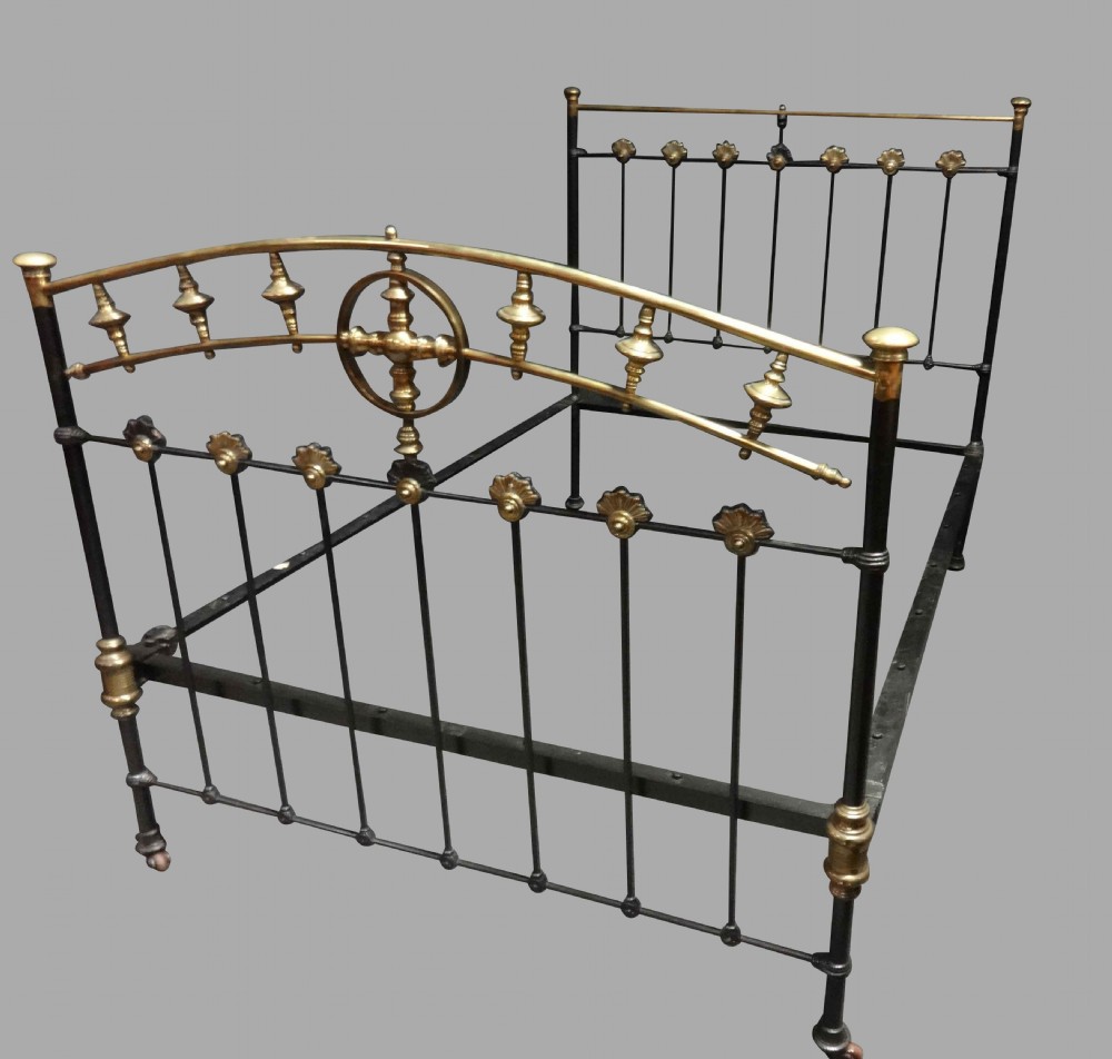 Victorian Brass and Iron Double Bed