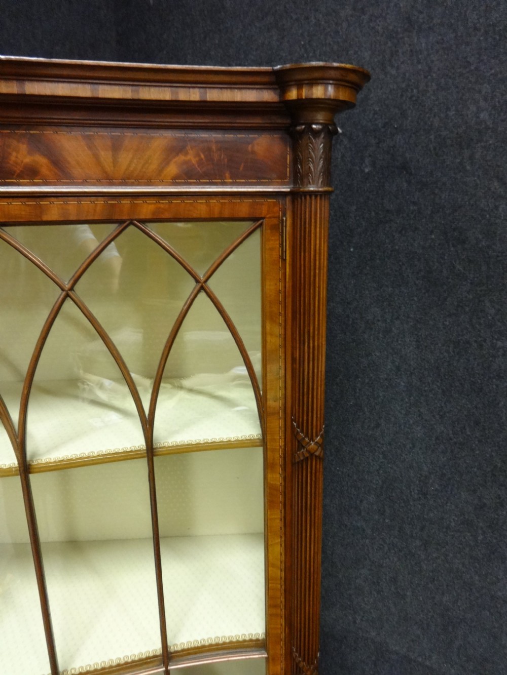 Exhibition Quality Mahogany Inlaid  Display Cabinet View VI