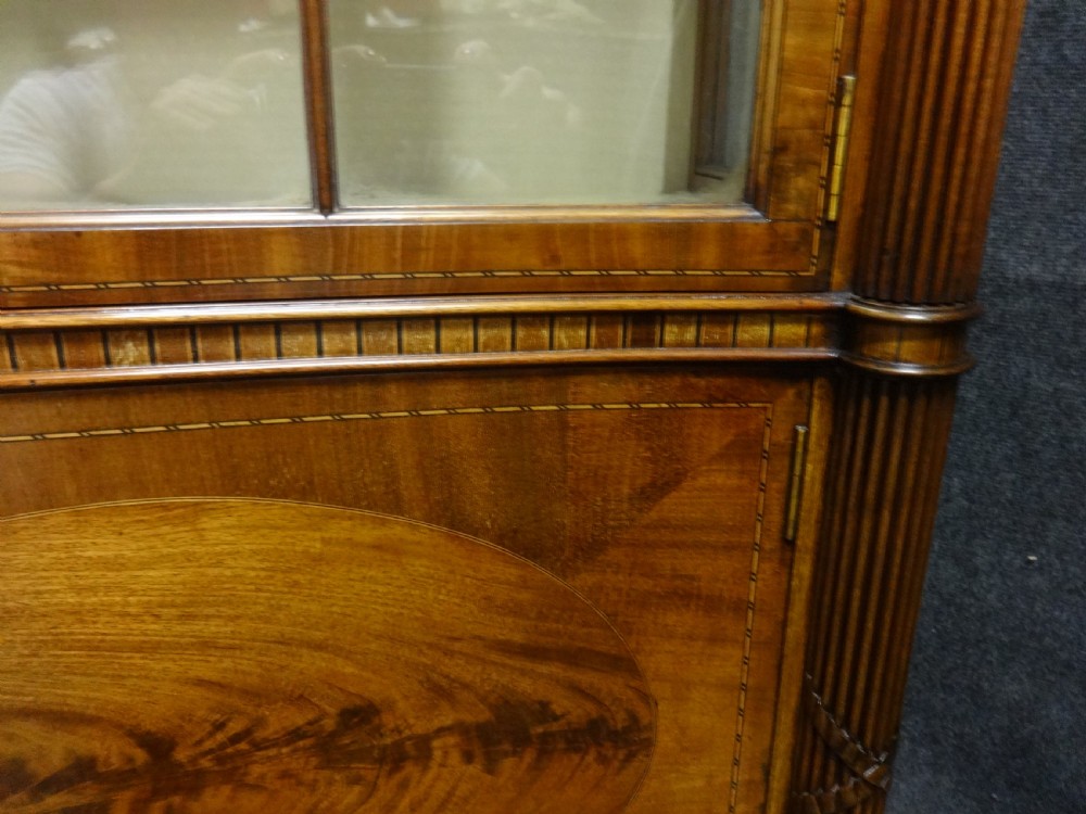 Exhibition Quality Mahogany Inlaid  Display Cabinet View XII