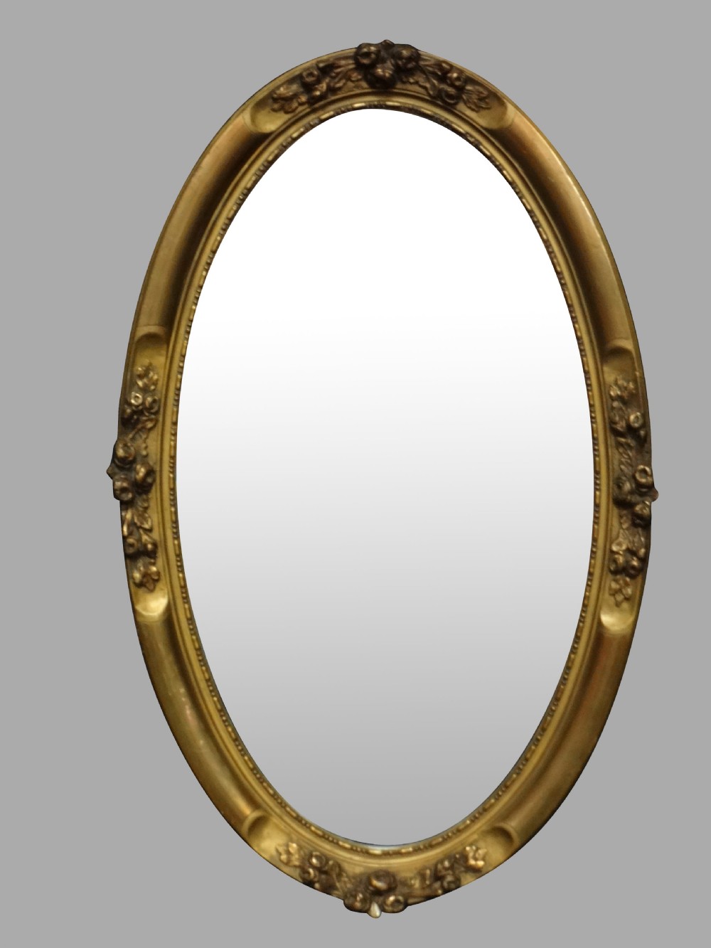 Very good Edwardian Gilt Oval Mirror