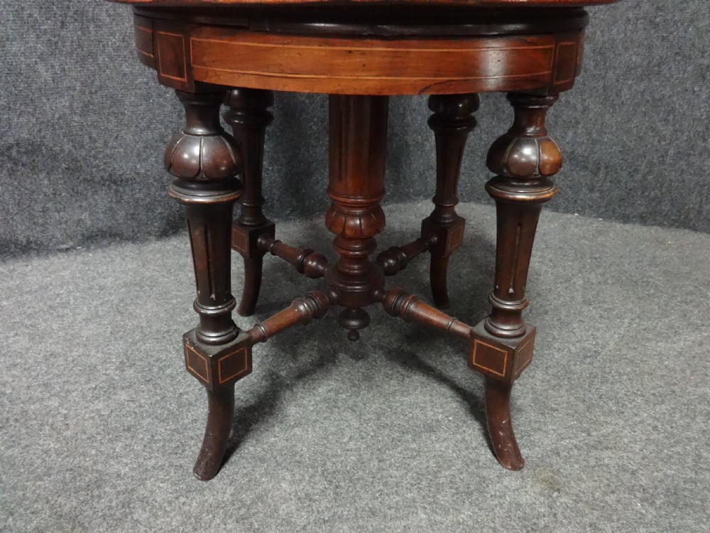 Rosewood Inlaid Music Harpist Chair View X
