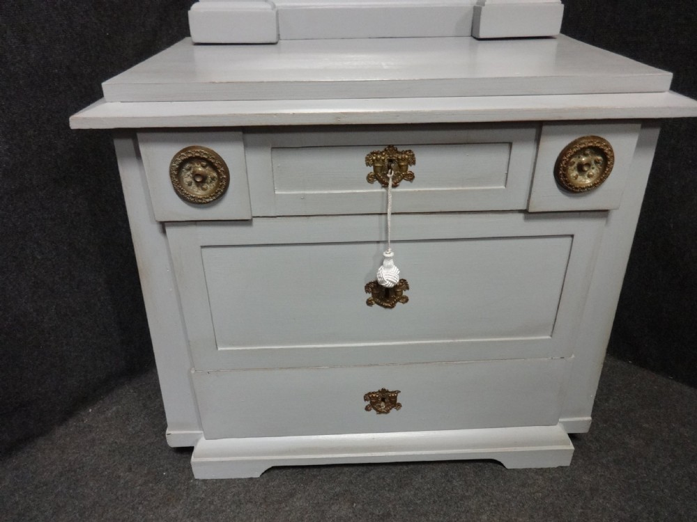 French Empire Chest of Drawers and Console Mirror View III