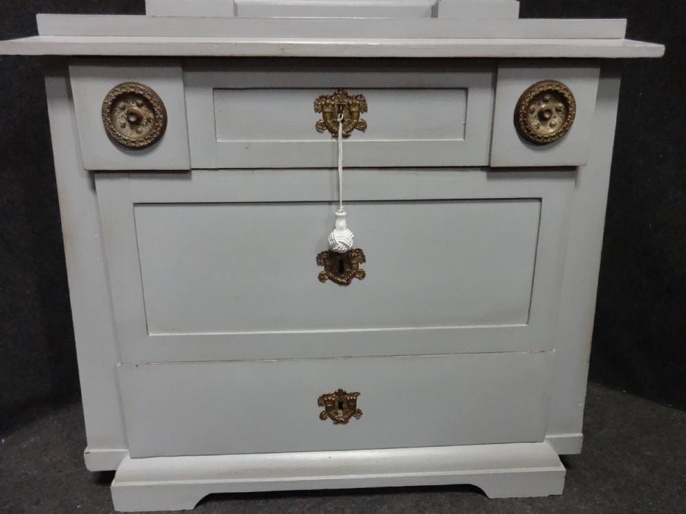 French Empire Chest of Drawers and Console Mirror View IV