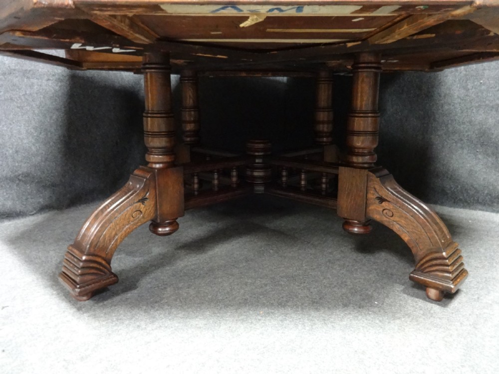 Very Good Victorian Drum Rent Table View IV