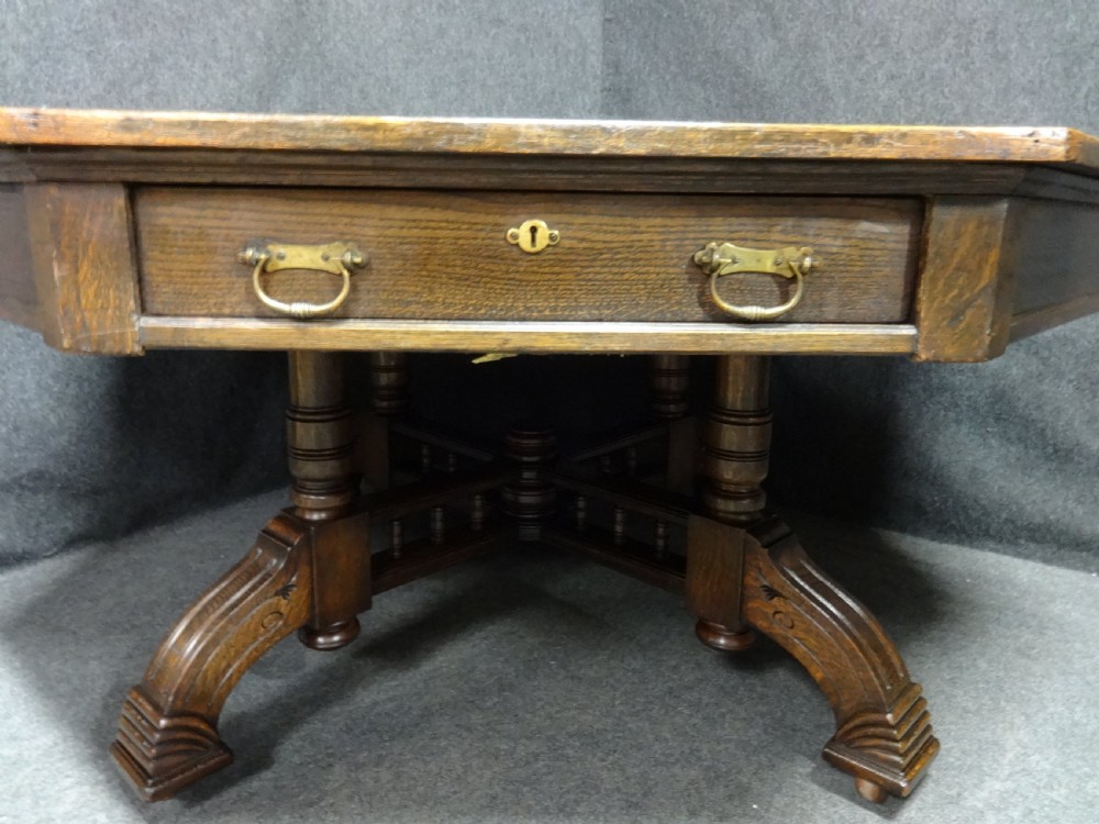 Very Good Victorian Drum Rent Table View V