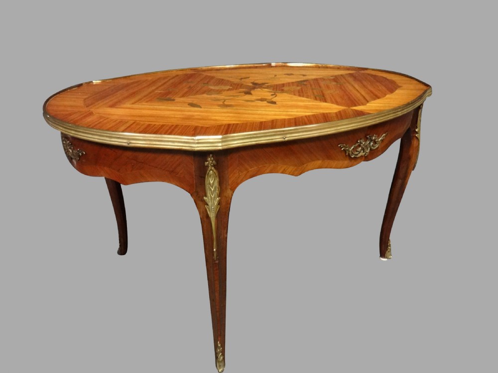 French Marquetry Coffee Table