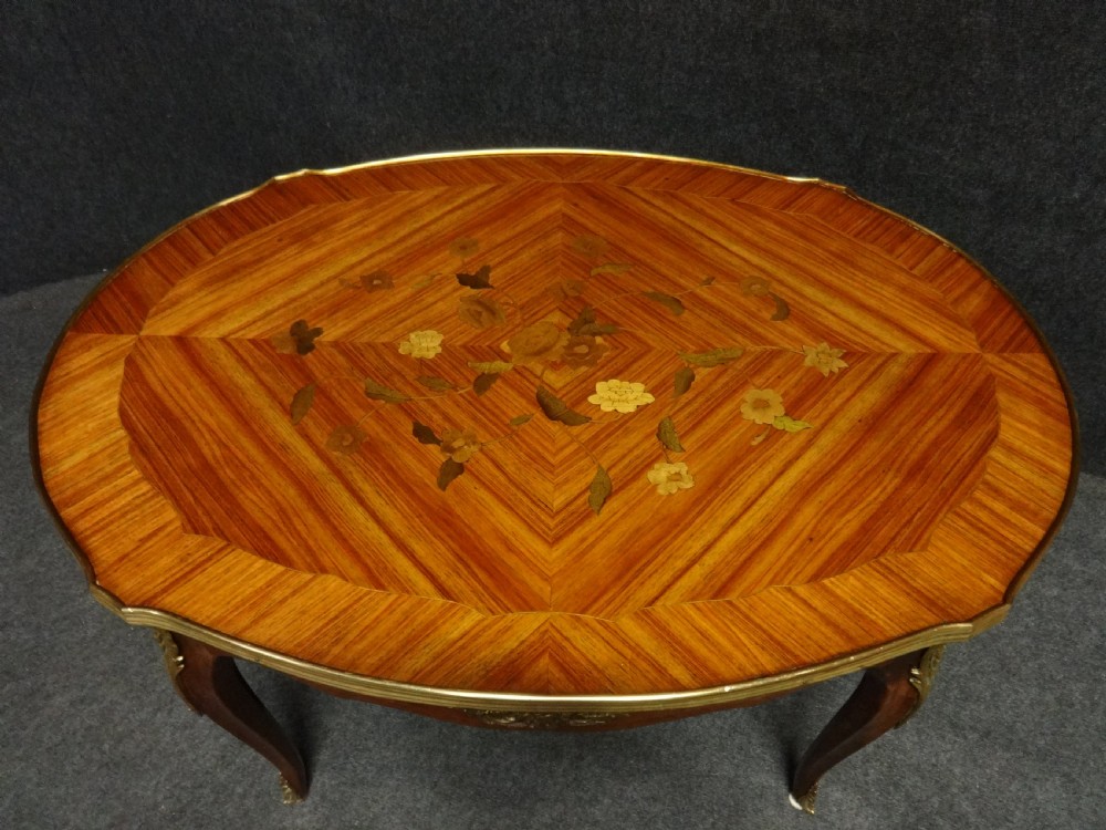 French Marquetry Coffee Table View III