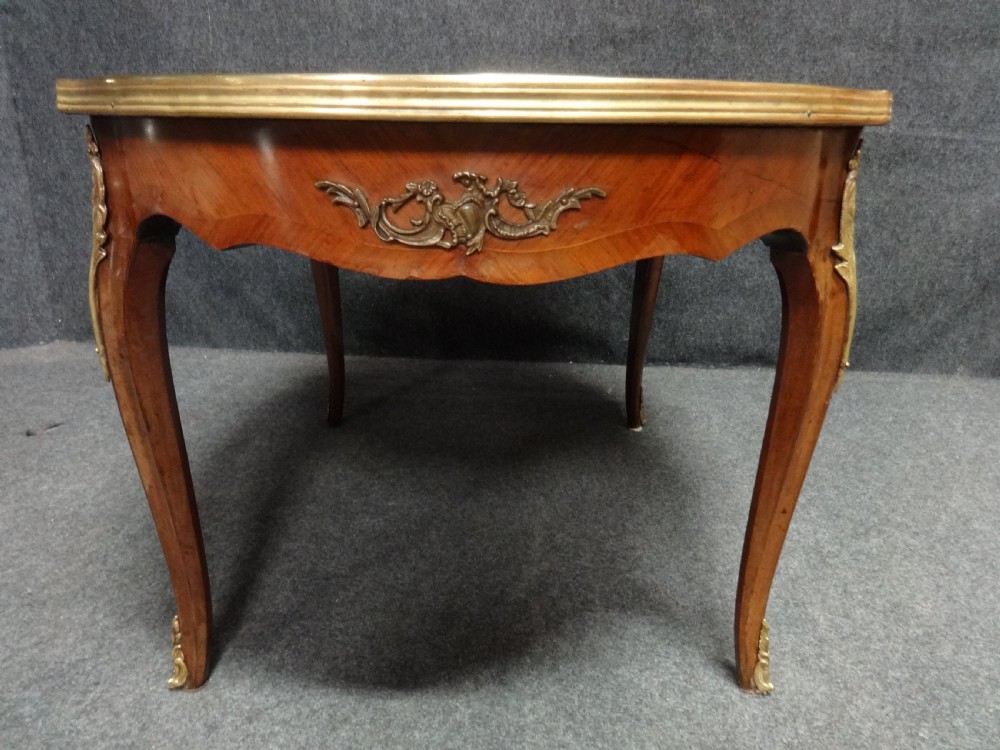 French Marquetry Coffee Table View VI