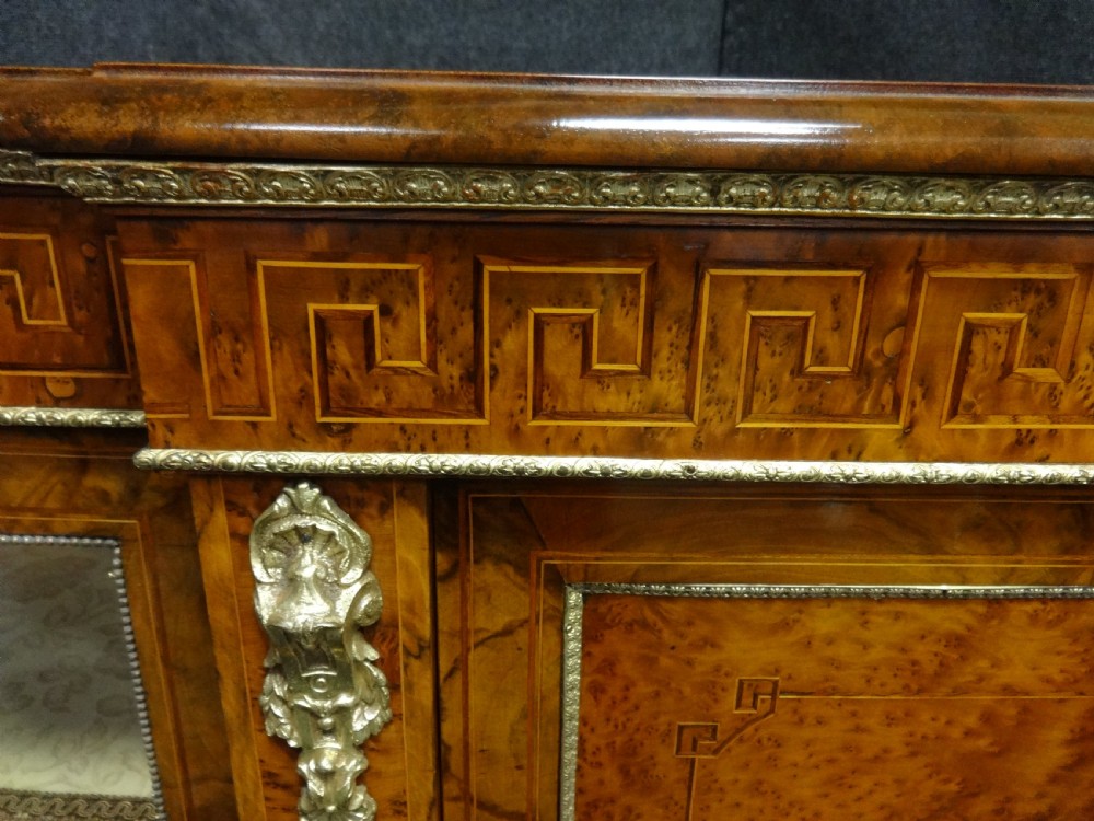 Outstanding Walnut and Amboyna Credenza View III
