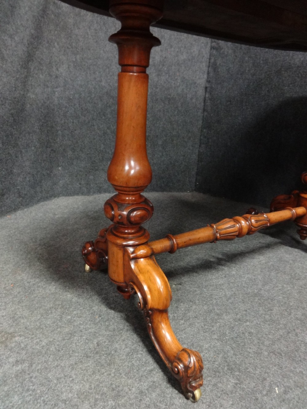 Top Quality Burr Walnut Kidney Desk View VI