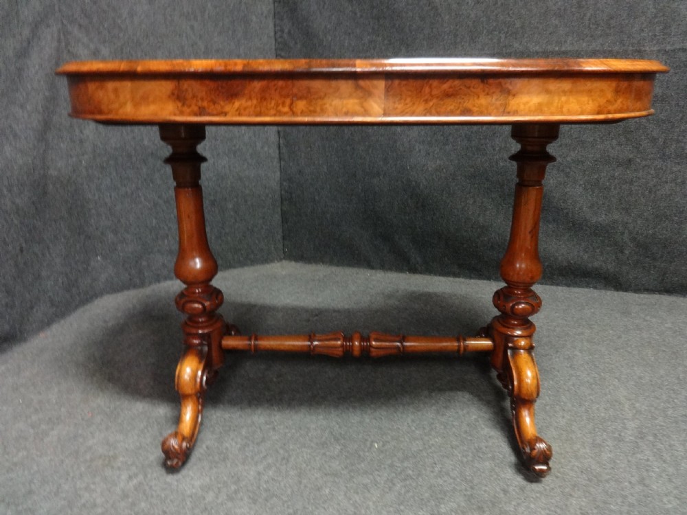 Top Quality Burr Walnut Kidney Desk View VII