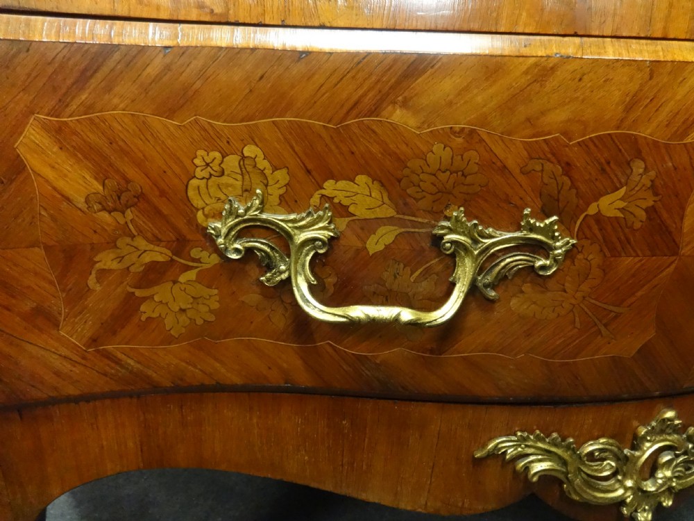 Top quality Marquetry Marble Top Commode Chest of Drawers View IX
