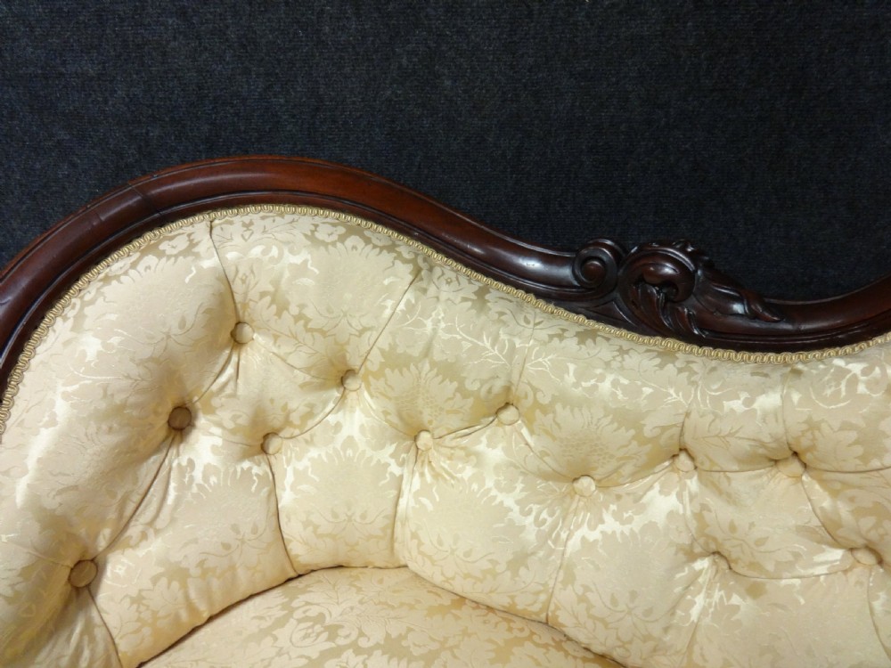 Large Outstanding Victorian Mahogany Sofa Couch View V