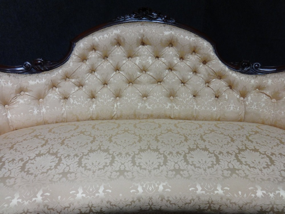 Large Outstanding Victorian Mahogany Sofa Couch View VIII