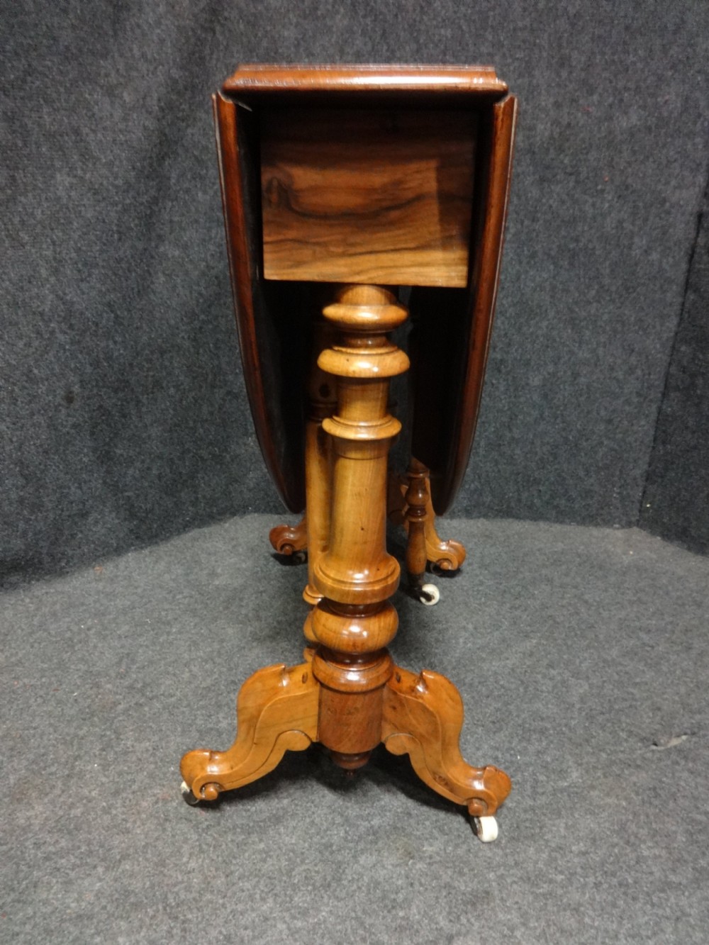 Victorian Burr Walnut Baby Sutherland Table View III