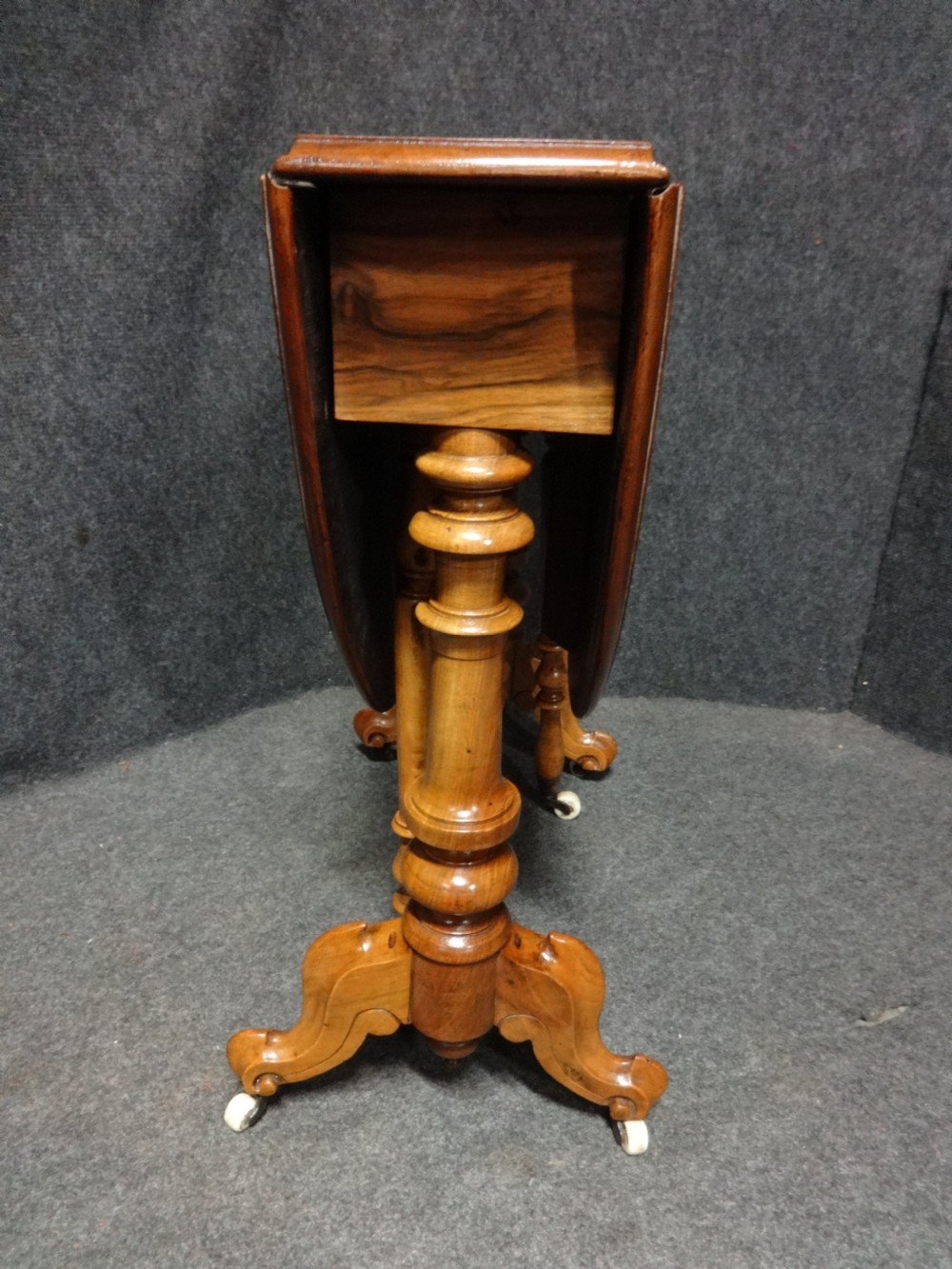 Victorian Burr Walnut Baby Sutherland Table View IV