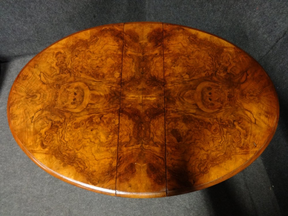 Victorian Burr Walnut Baby Sutherland Table View VII