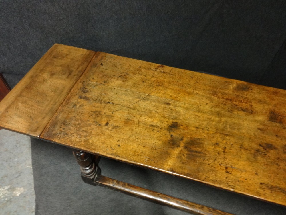 Outstanding Extending Oak Draw Leaf Refectory Dining Table View VI