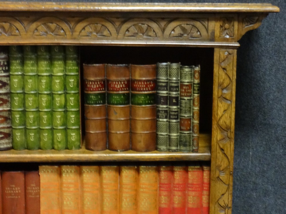 Very good Golden Oak Adjustable Open Bookcase View II