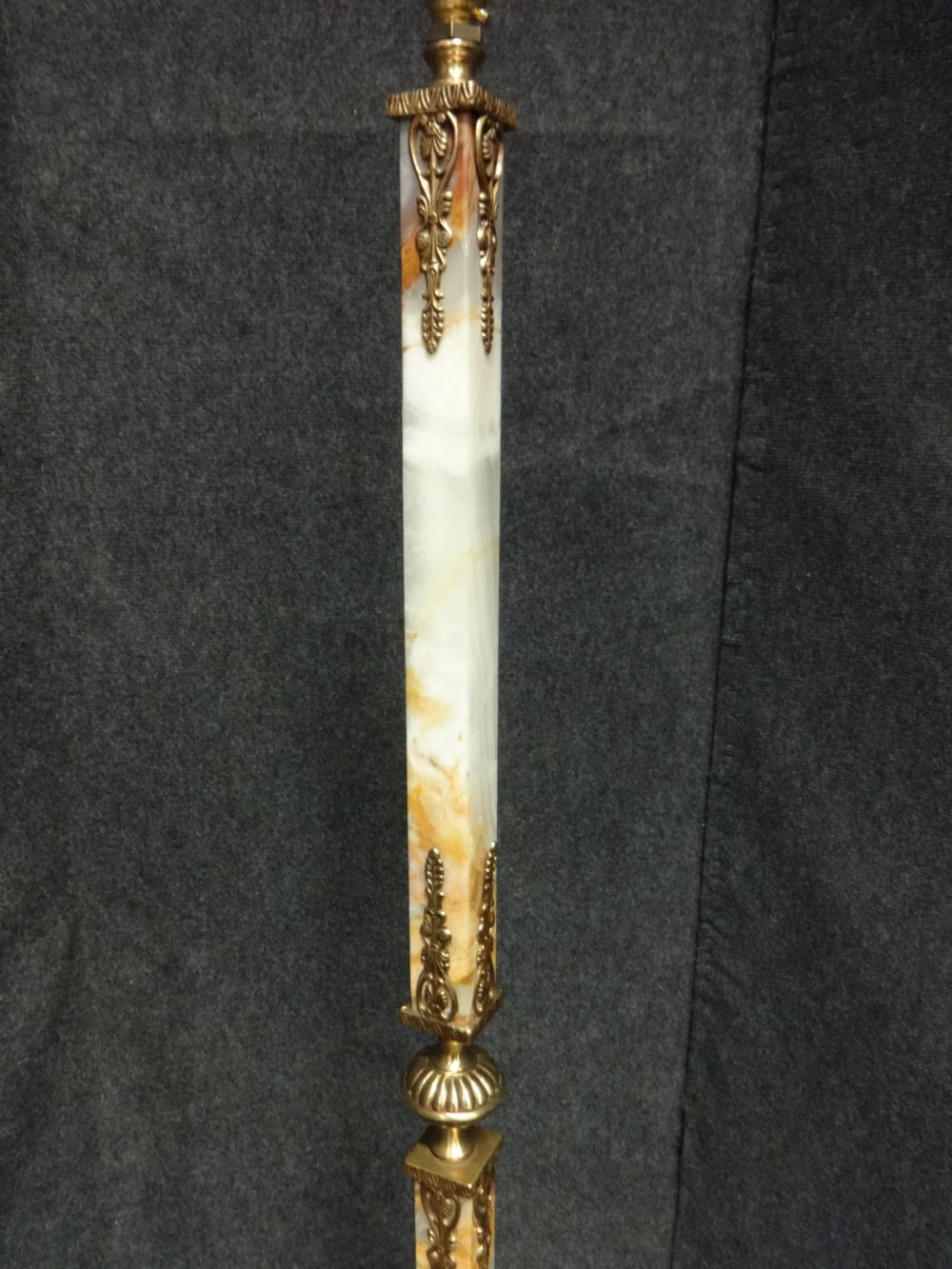 A good Brass and Onyx Standard Lamp View III