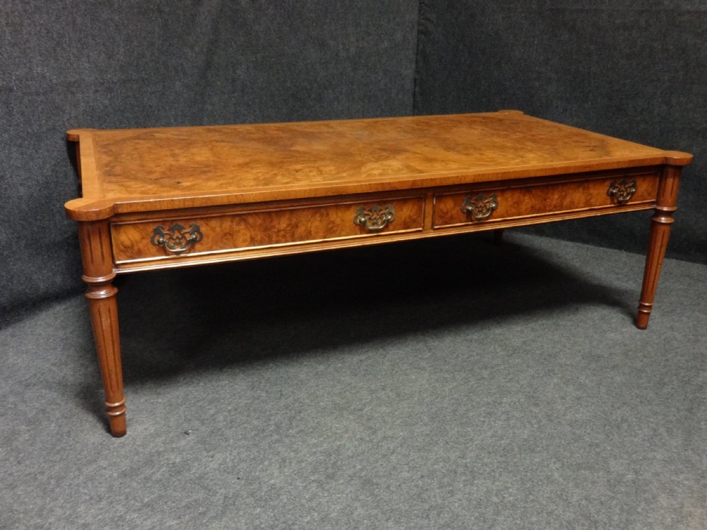 Excellent Quality Burr Walnut Coffee Table