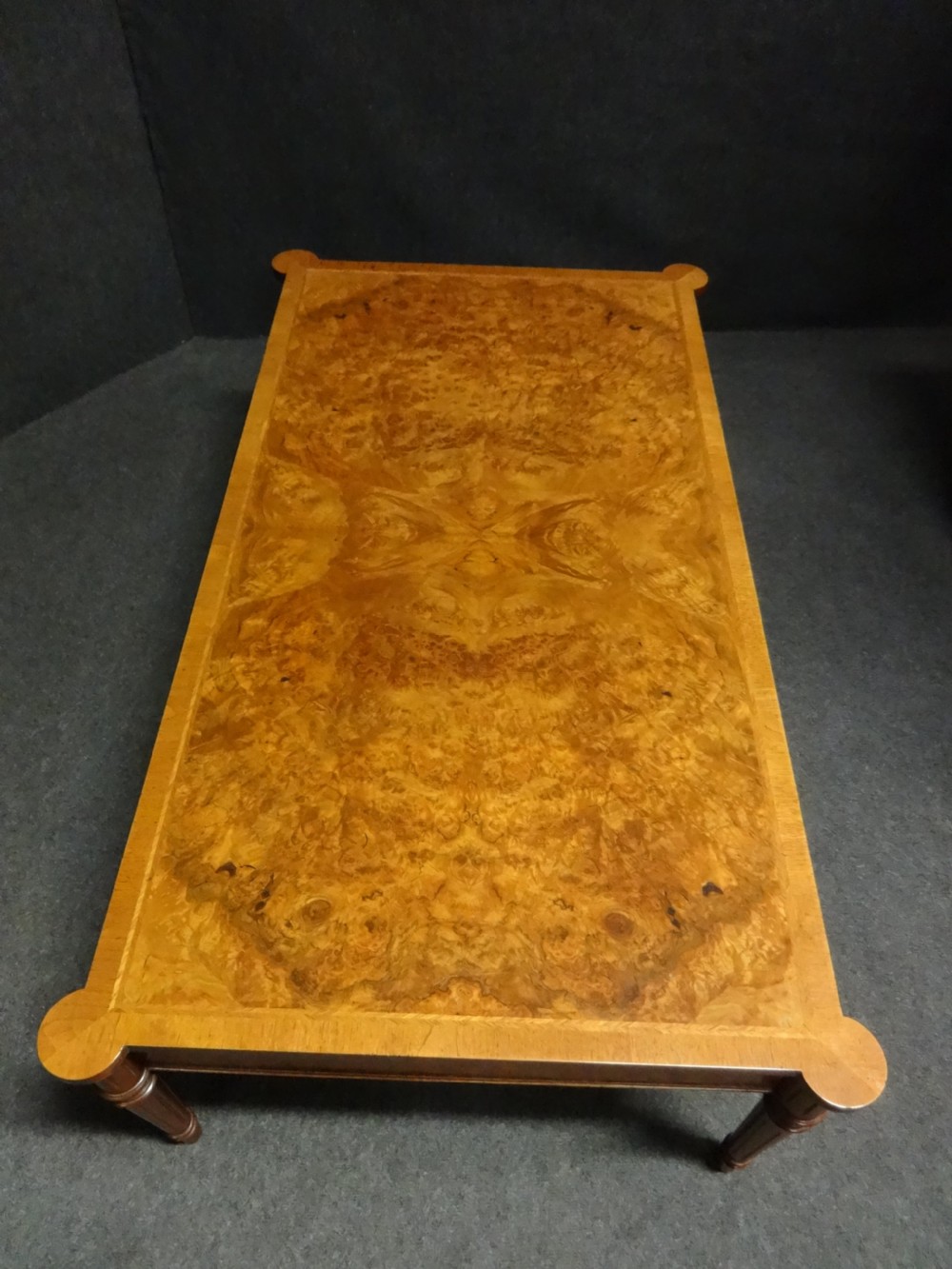 Excellent Quality Burr Walnut Coffee Table View VI